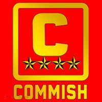 Commish Fantasy Football Logo Back And Front Pocket Logo Santa Hat thumb 1