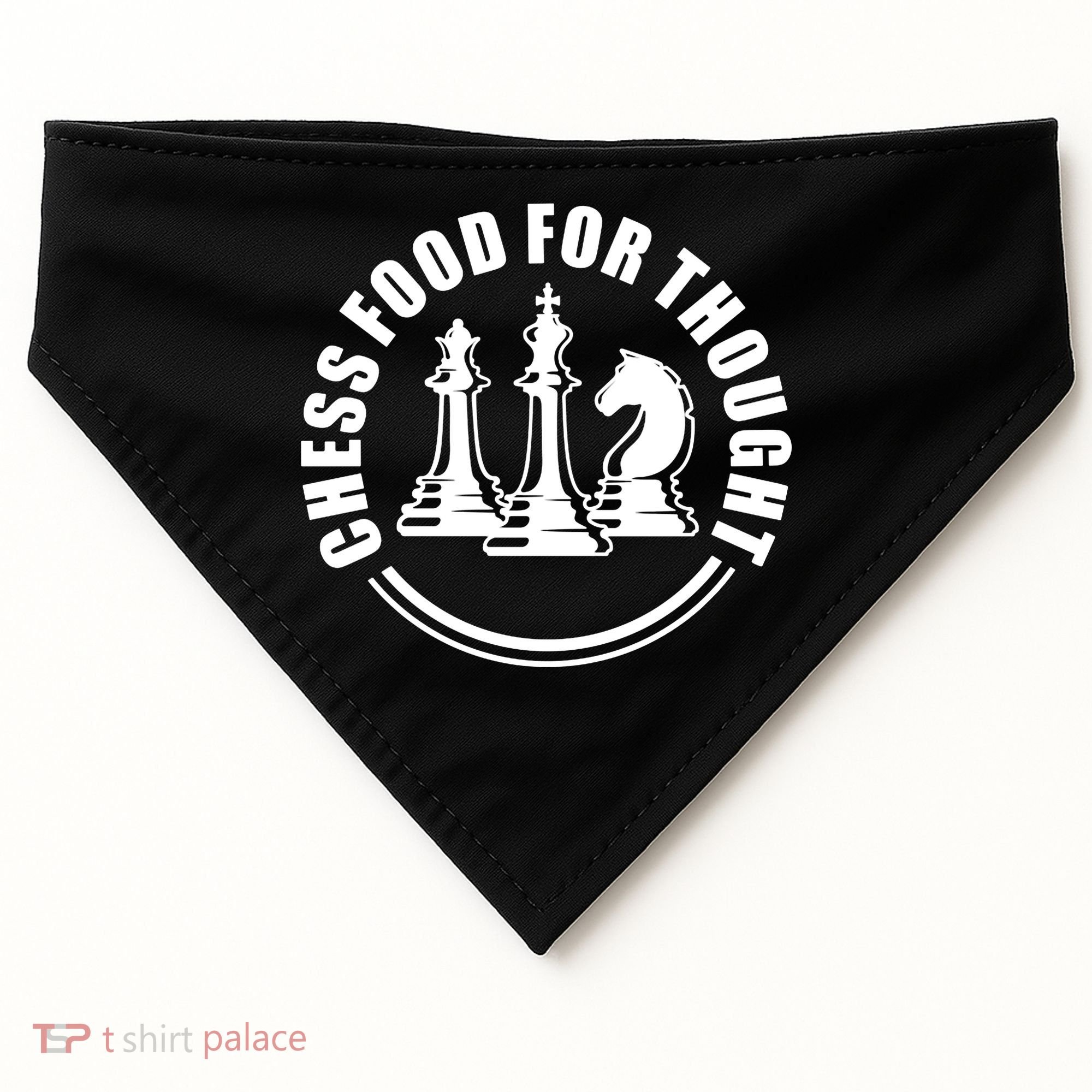Chess Food For Thought USA-Made Doggie Bandana