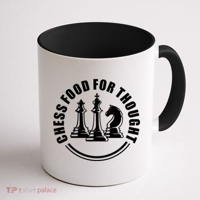Chess Food For Thought Coffee Mug back