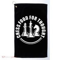 Chess Food For Thought Golf Towel thumb 0