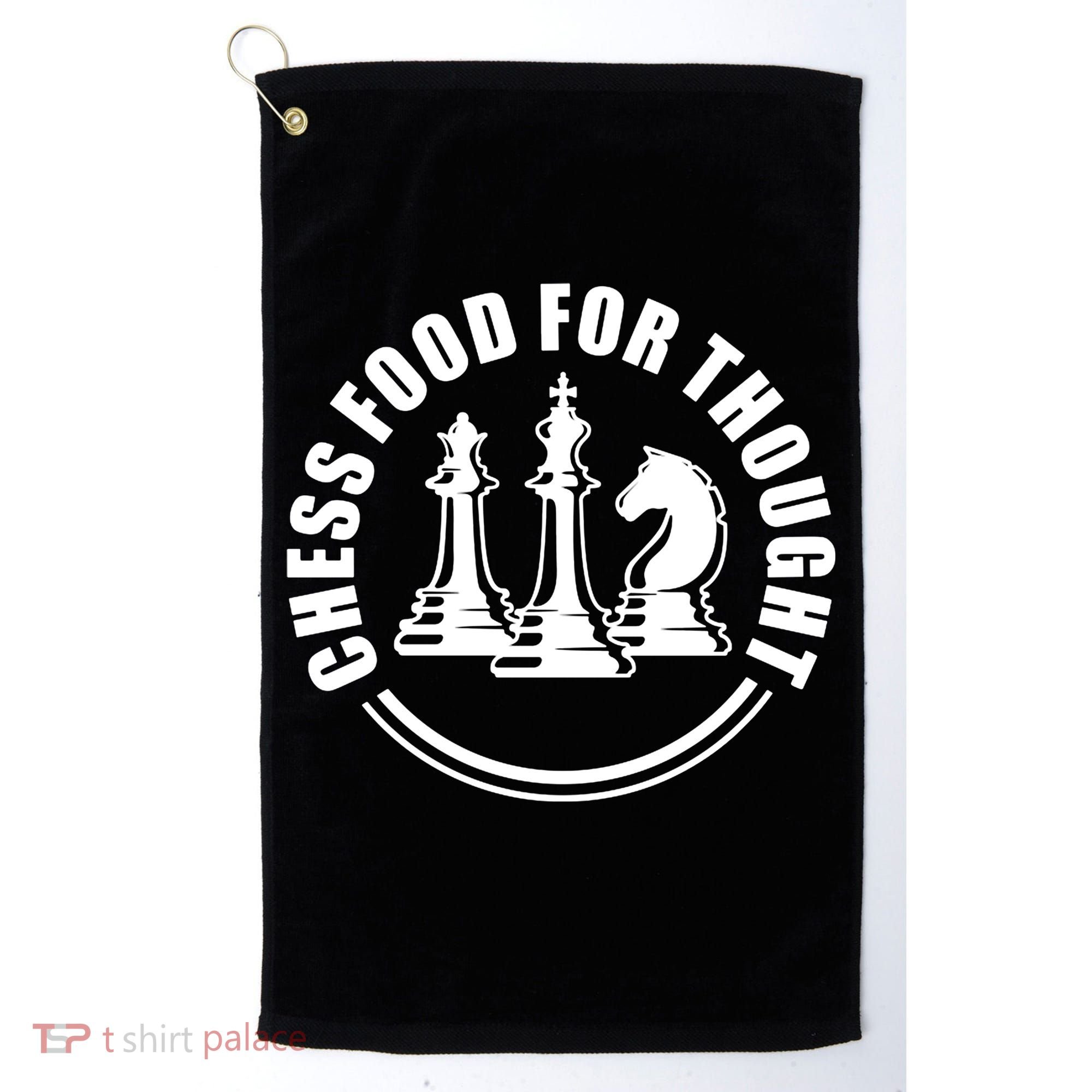 Chess Food For Thought Golf Towel