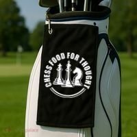 Chess Food For Thought Golf Towel thumb 2