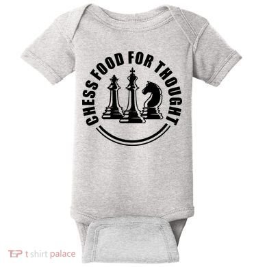 Chess Food For Thought Baby Bodysuit