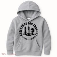 Chess Food For Thought Kids Hoodie thumb 0