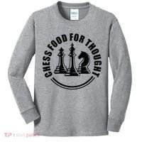 Chess Food For Thought Kids Long Sleeve Shirt thumb 0