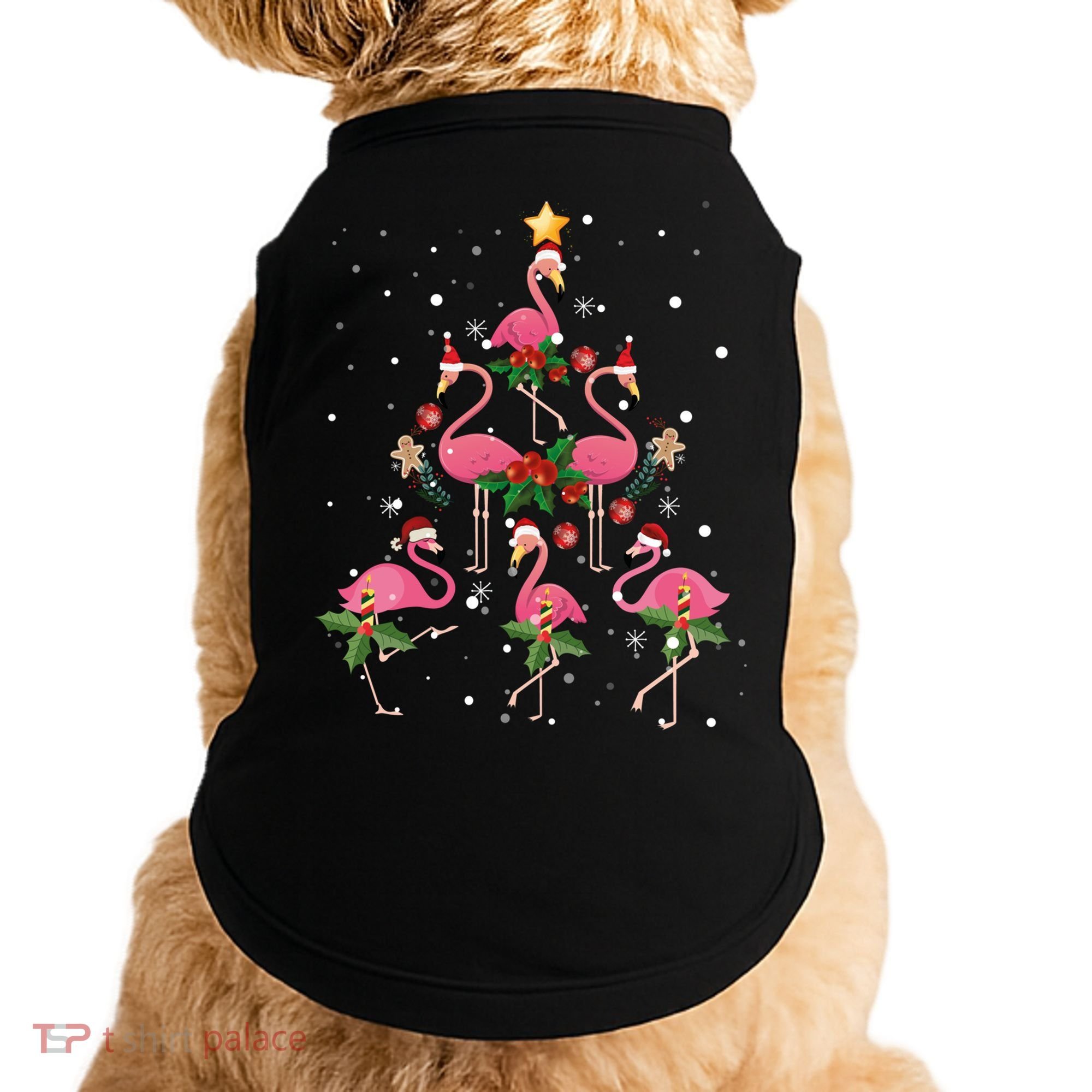 Christmas Flamingo Flamingo's Christmas Tree Classic Doggie Tank