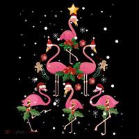 Christmas Flamingo Flamingo's Christmas Tree Classic Coffee Mug thumb 5