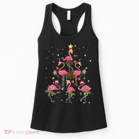 Christmas Flamingo Flamingo's Christmas Tree Classic Women's Tank Top thumb 0