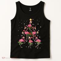 Christmas Flamingo Flamingo's Christmas Tree Classic Tank Top thumb 2