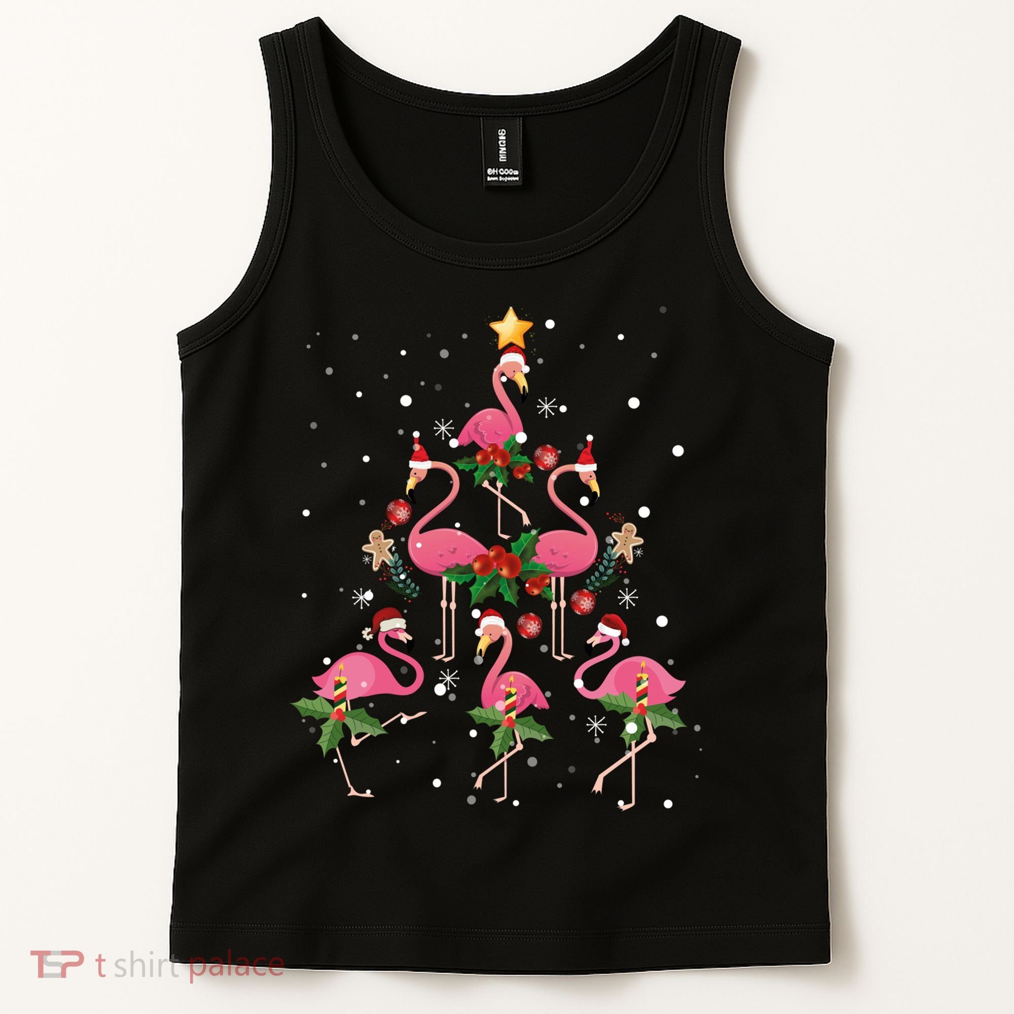 Christmas Flamingo Flamingo's Christmas Tree Classic Tank Top