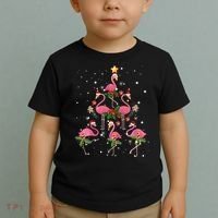 Christmas Flamingo Flamingo's Christmas Tree Classic Toddler T-Shirt thumb 2