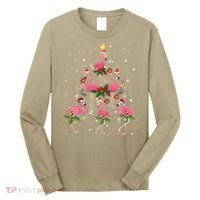 Christmas Flamingo Flamingo's Christmas Tree Classic Long Sleeve Shirt thumb 0