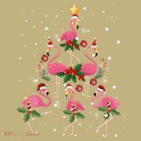 Christmas Flamingo Flamingo's Christmas Tree Classic Sweatshirt thumb 2