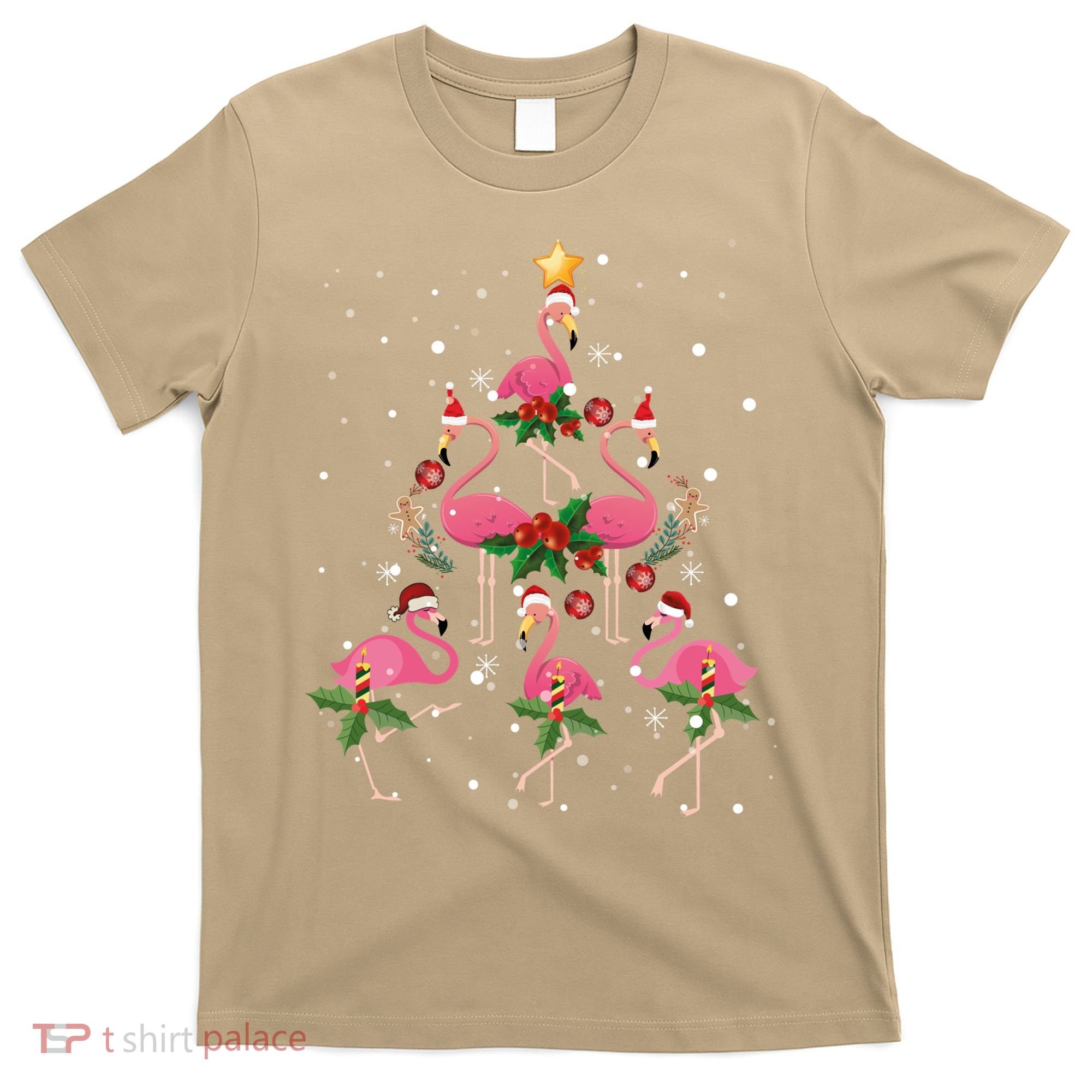 Christmas Flamingo Flamingo's Christmas Tree Classic T-Shirt