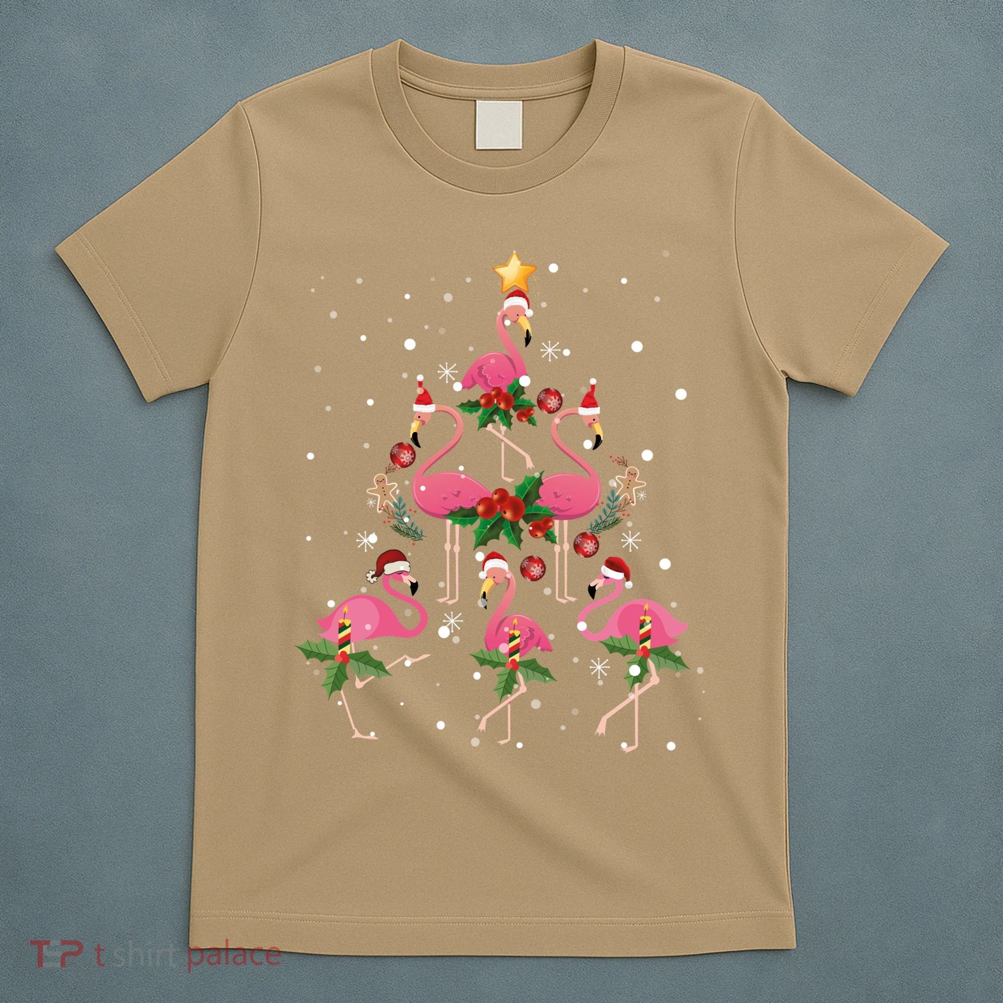 Christmas Flamingo Flamingo's Christmas Tree Classic T-Shirt
