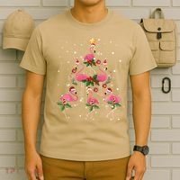 Christmas Flamingo Flamingo's Christmas Tree Classic T-Shirt thumb 6
