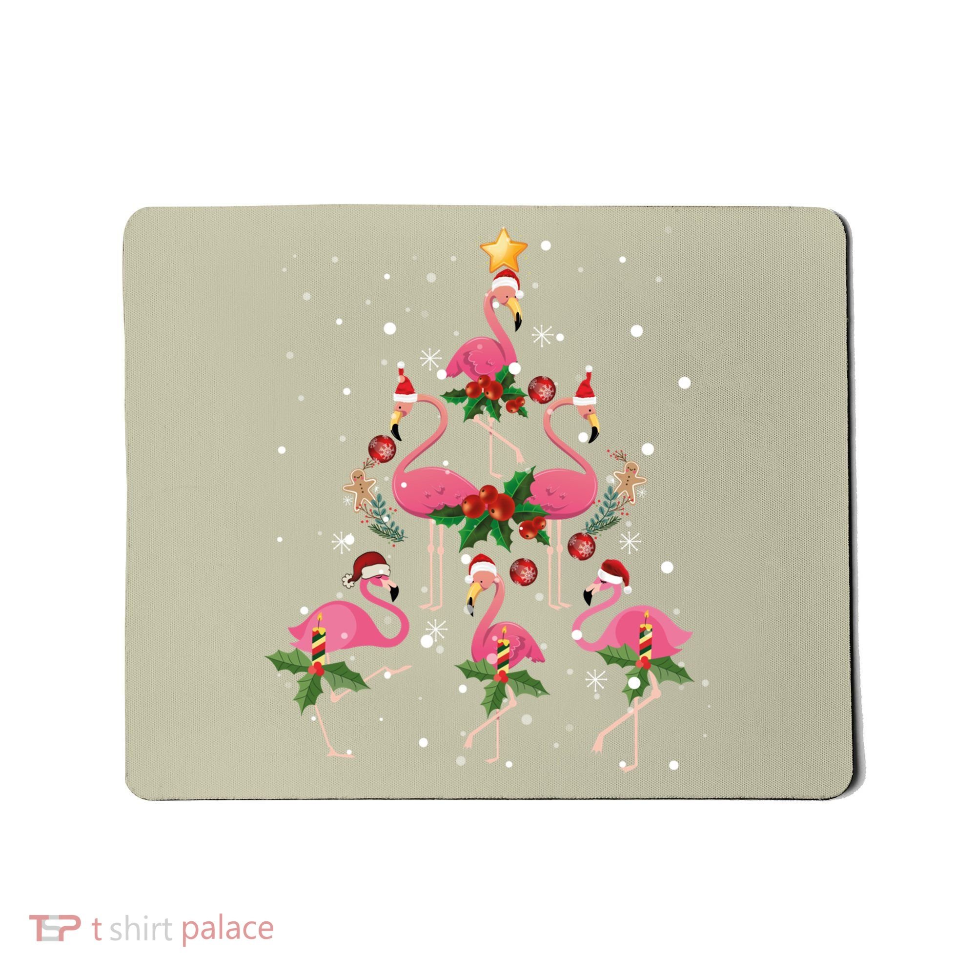 Christmas Flamingo Flamingo's Christmas Tree Classic Mousepad