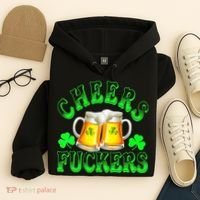 Cheers Fuckers Funny St Patricks Day Irish Drinking Hoodie thumb 4