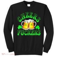 Cheers Fuckers Funny St Patricks Day Irish Drinking Sweatshirt thumb 0