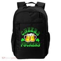 Cheers Fuckers Funny St Patricks Day Irish Drinking Backpack thumb 0