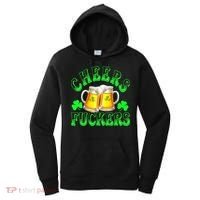 Cheers Fuckers Funny St Patricks Day Irish Drinking Women's Hoodie thumb 0