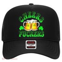 Cheers Fuckers Funny St Patricks Day Irish Drinking Hat thumb 0