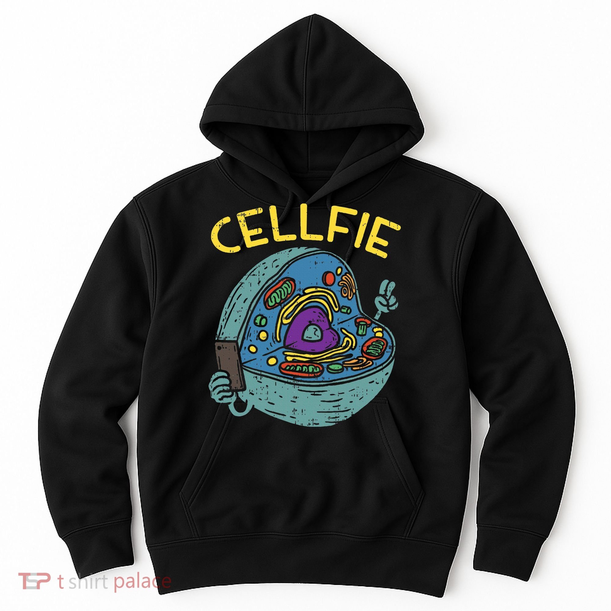 Cell Fie Funny Cellfie Selfie Science Biology Teacher Hoodie