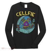 Cell Fie Funny Cellfie Selfie Science Biology Teacher Long Sleeve Shirt thumb 0