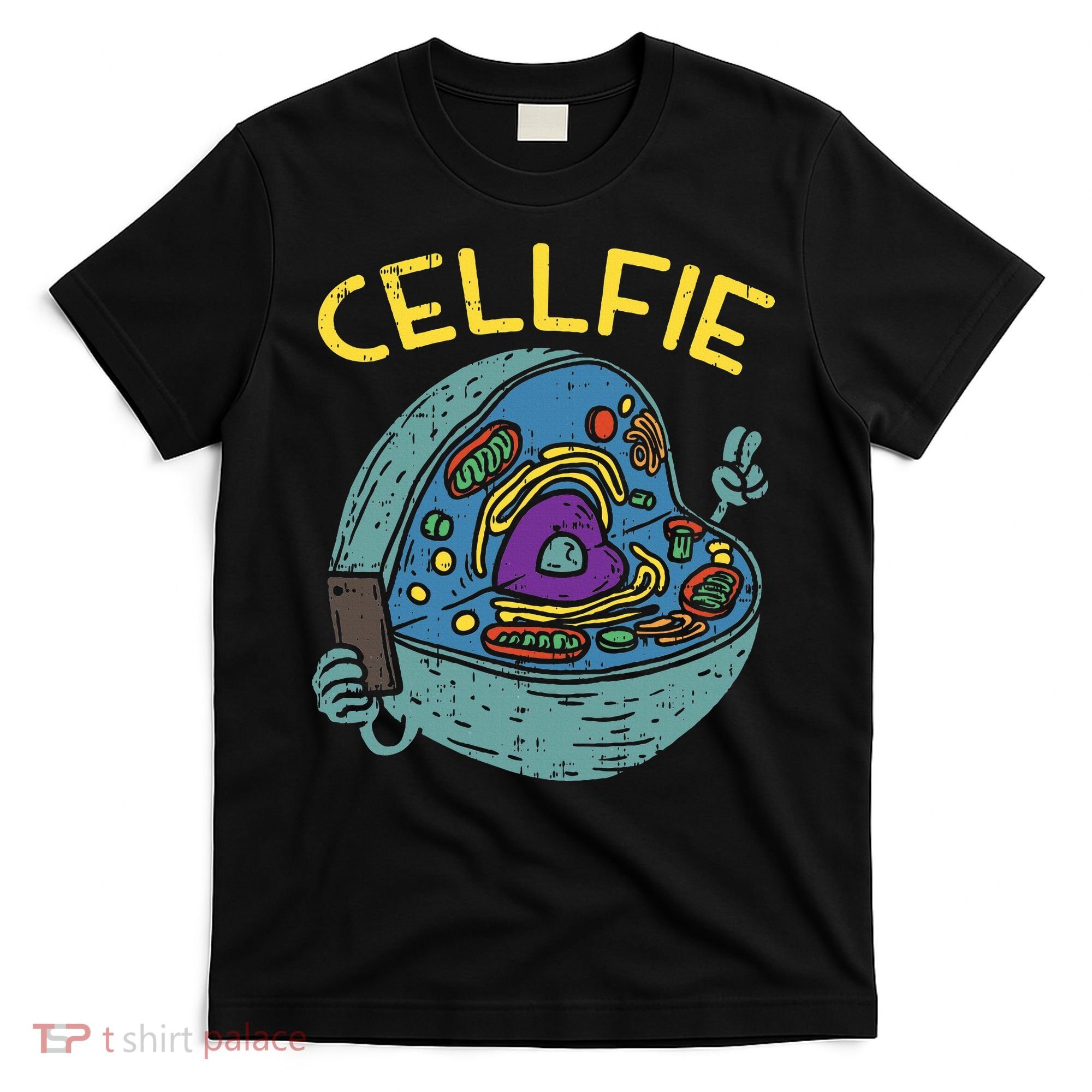 Cell Fie Funny Cellfie Selfie Science Biology Teacher T-Shirt