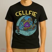 Cell Fie Funny Cellfie Selfie Science Biology Teacher T-Shirt thumb 3