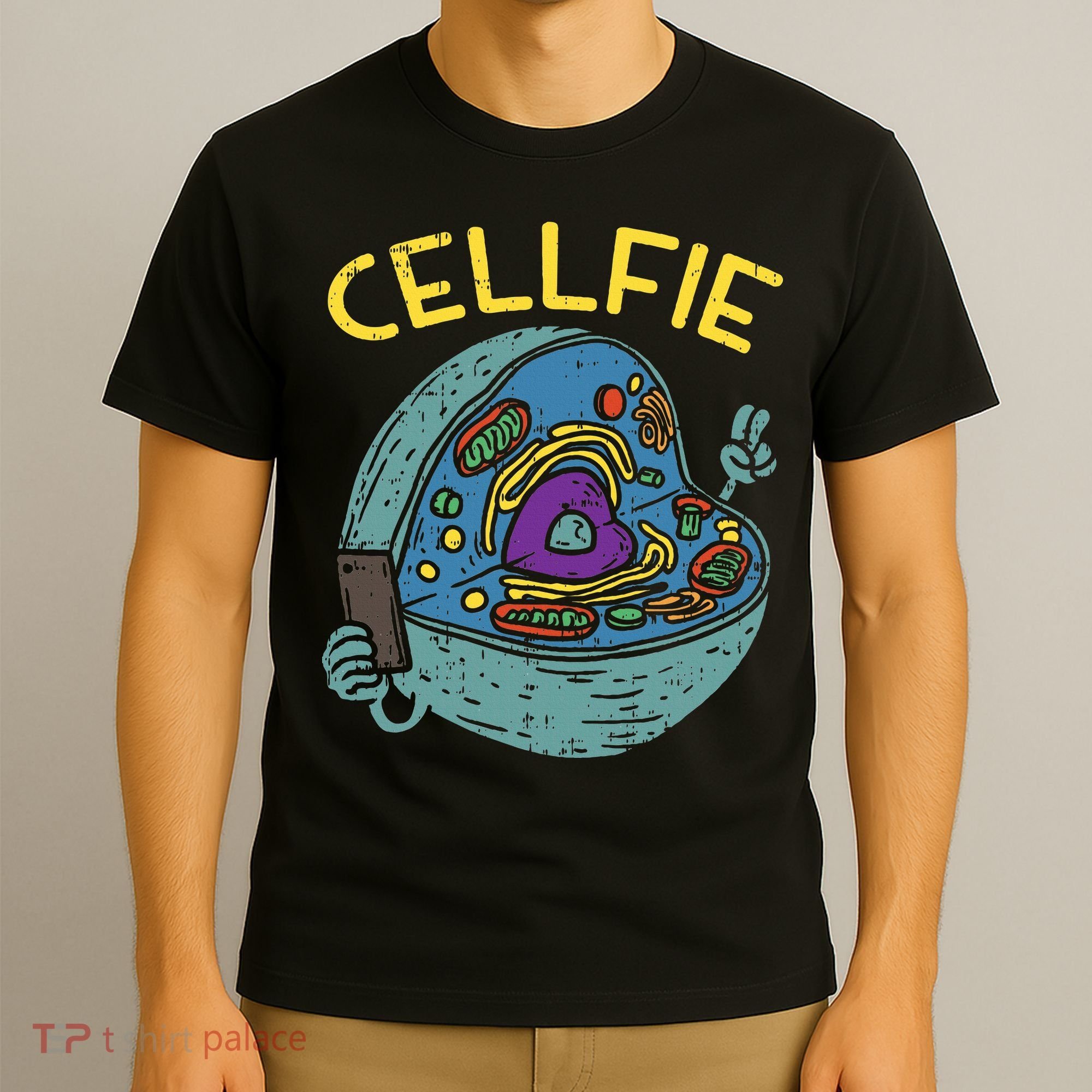 Cell Fie Funny Cellfie Selfie Science Biology Teacher T-Shirt