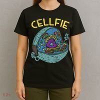 Cell Fie Funny Cellfie Selfie Science Biology Teacher T-Shirt thumb 4