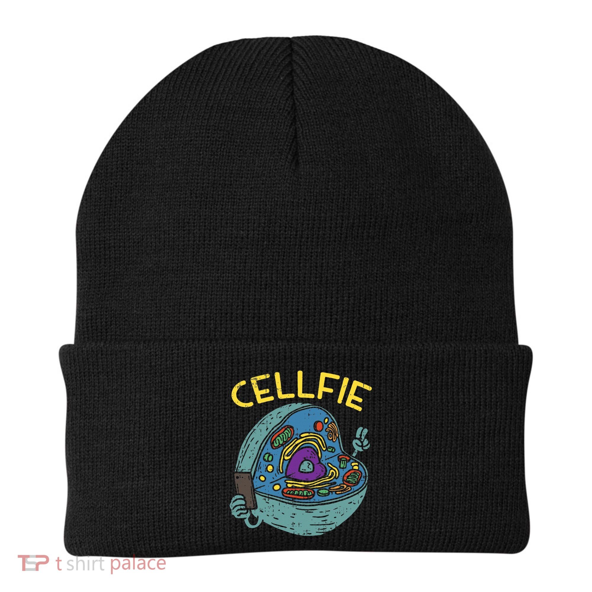 Cell Fie Funny Cellfie Selfie Science Biology Teacher Beanie