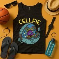 Cell Fie Funny Cellfie Selfie Science Biology Teacher Tank Top thumb 4