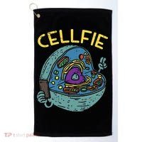 Cell Fie Funny Cellfie Selfie Science Biology Teacher Golf Towel thumb 0