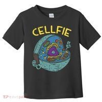 Cell Fie Funny Cellfie Selfie Science Biology Teacher Toddler T-Shirt thumb 0