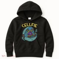 Cell Fie Funny Cellfie Selfie Science Biology Teacher Kids Hoodie thumb 0