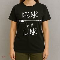 Christian Faith Fear Is A Liar 1 John 418 T-Shirt thumb 4