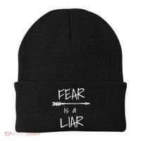 Christian Faith Fear Is A Liar 1 John 418 Beanie thumb 0