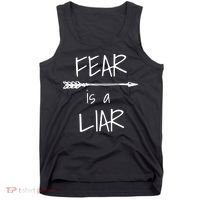 Christian Faith Fear Is A Liar 1 John 418 Tank Top thumb 0