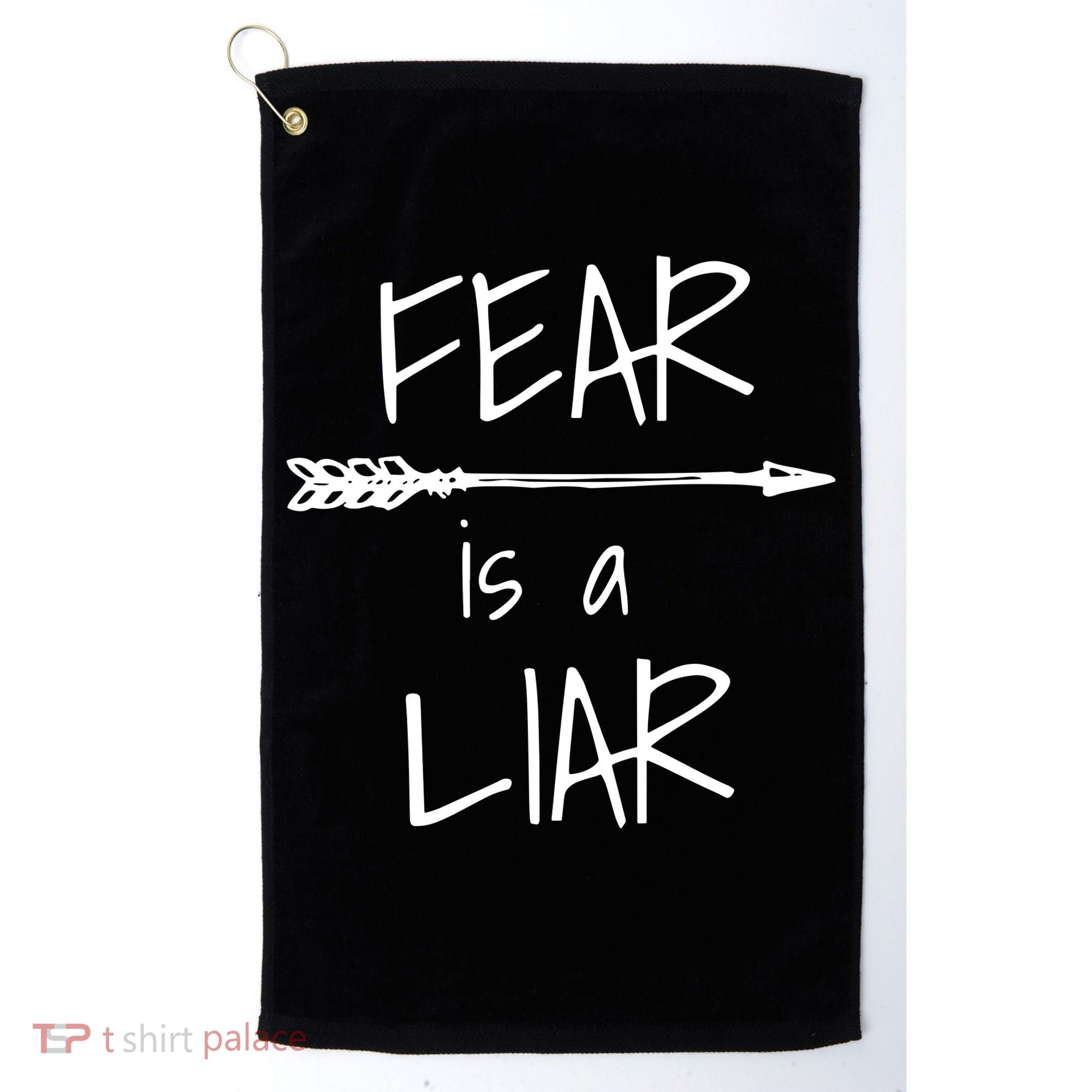 Christian Faith Fear Is A Liar 1 John 418 Golf Towel