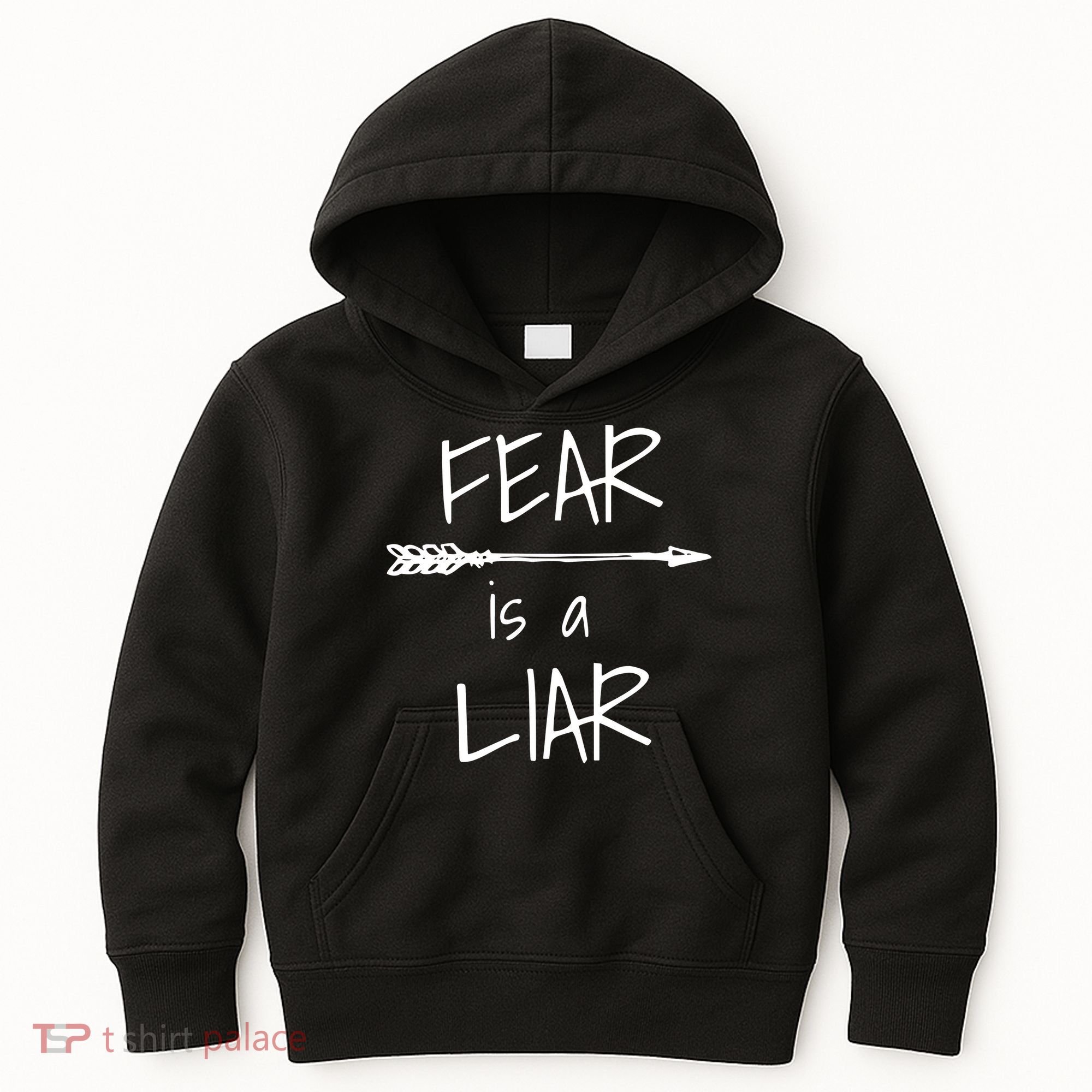 Christian Faith Fear Is A Liar 1 John 418 Kids Hoodie