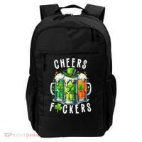 Cheers Fuckers Funny St Patricks Day Irish Drinking Backpack thumb 0