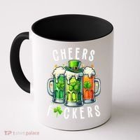 Cheers Fuckers Funny St Patricks Day Irish Drinking Coffee Mug thumb 0