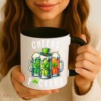 Cheers Fuckers Funny St Patricks Day Irish Drinking Coffee Mug thumb 3