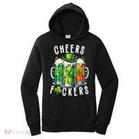 Cheers Fuckers Funny St Patricks Day Irish Drinking Women's Hoodie thumb 0