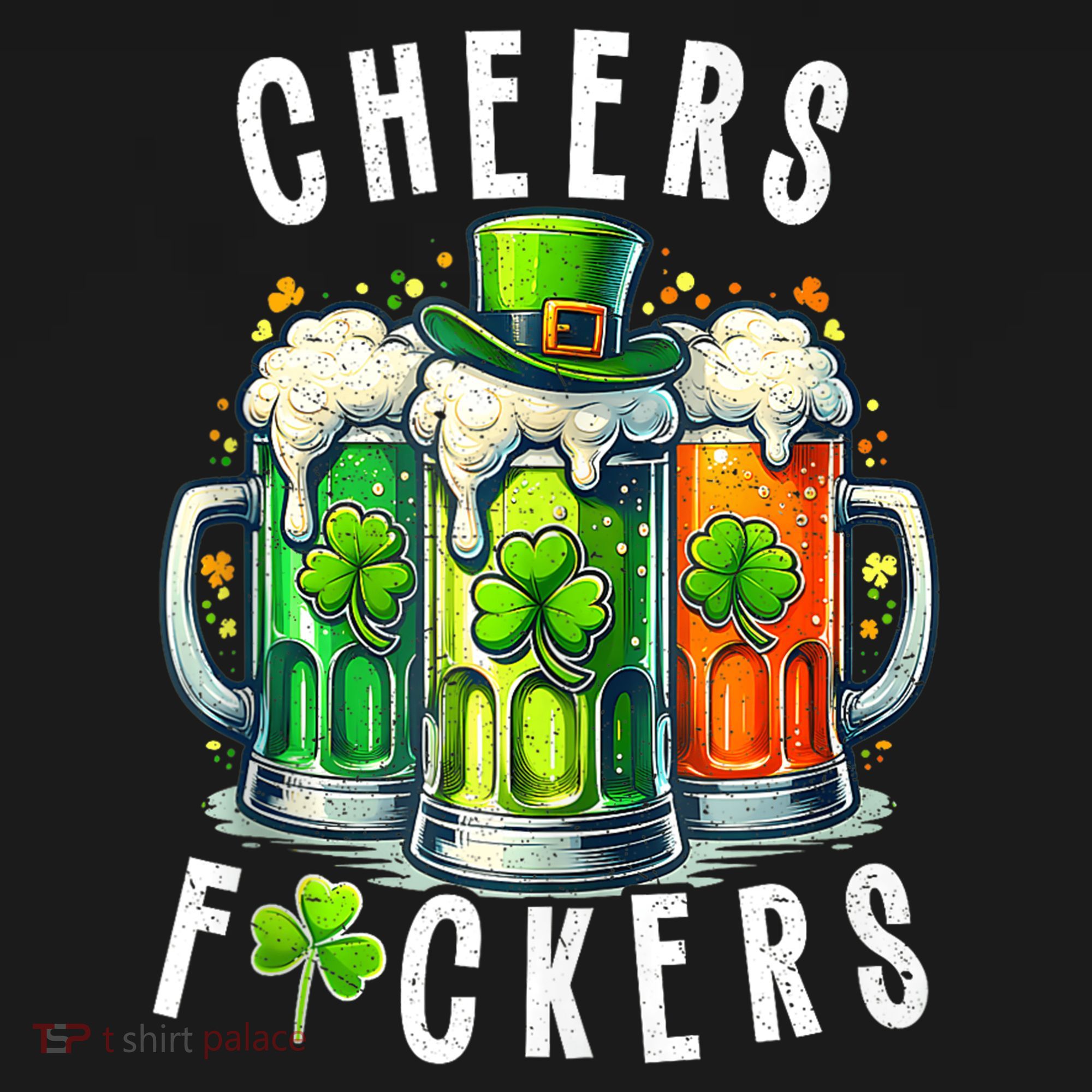 Cheers Fuckers Funny St Patricks Day Irish Drinking Women's Hoodie