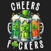 Cheers Fuckers Funny St Patricks Day Irish Drinking Tumbler thumb 3