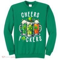 Cheers Fuckers Funny St Patricks Day Irish Drinking Sweatshirt thumb 0