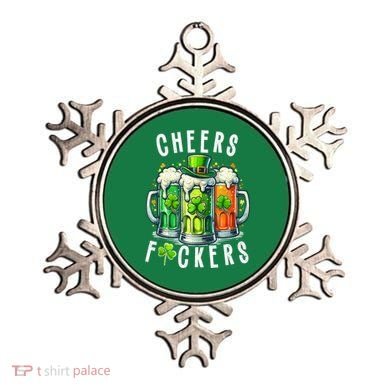 Cheers Fuckers Funny St Patricks Day Irish Drinking Ornament